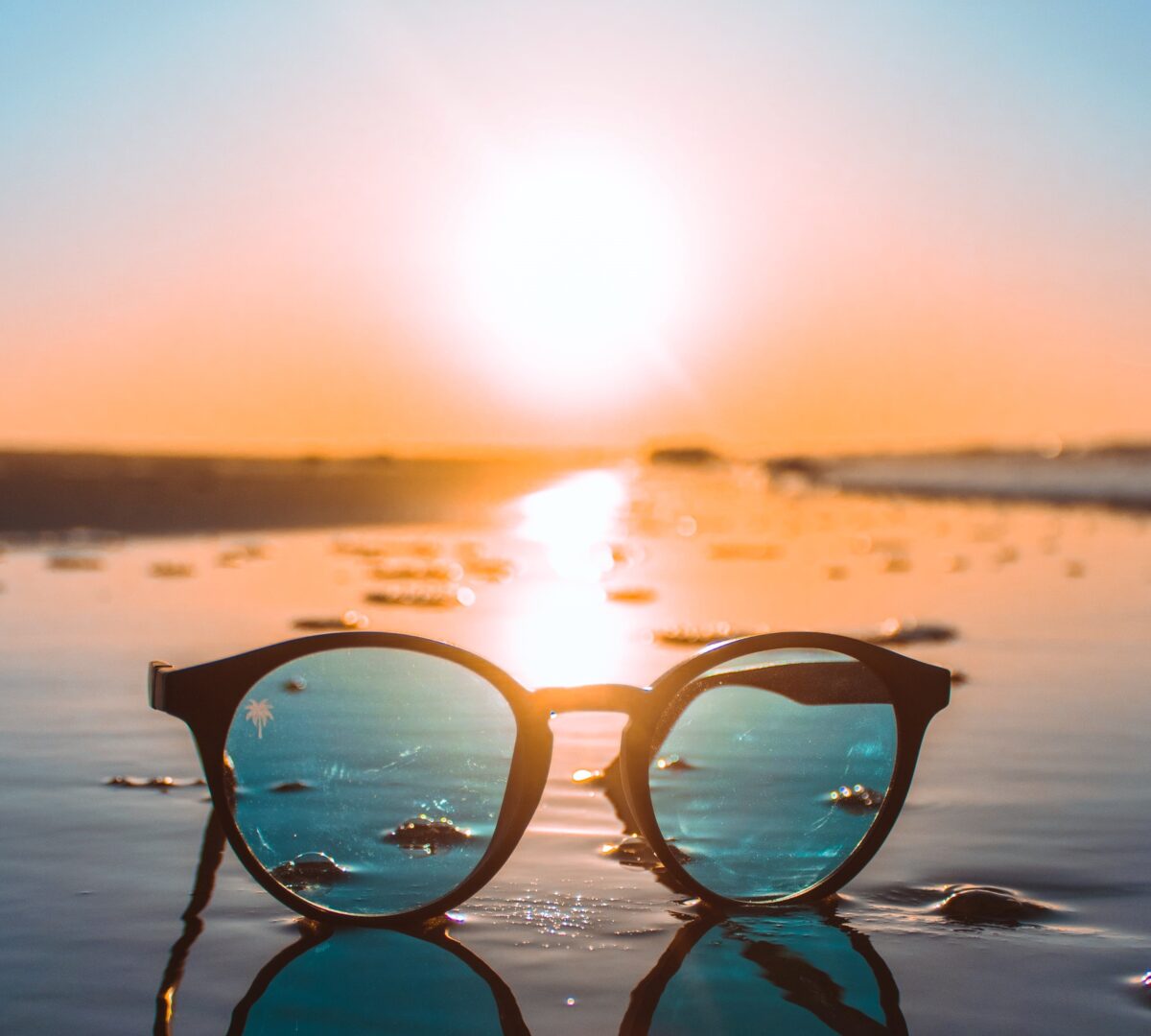 Sunset and sunglasses
